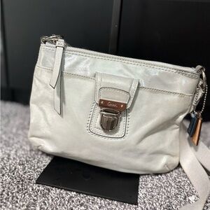 Coach Vintage Legacy White shimmer crossbody